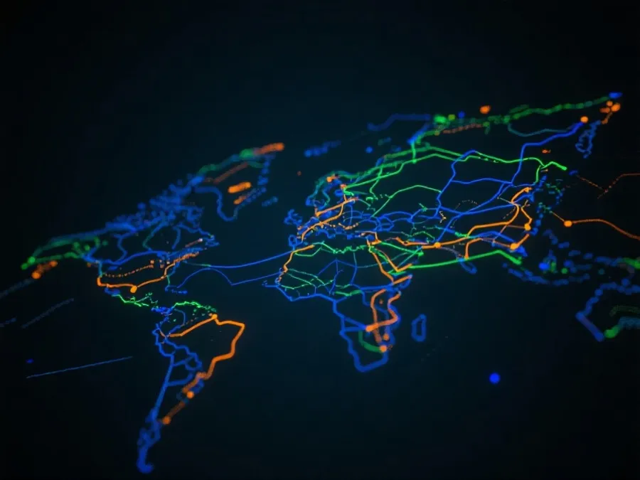 低延迟与多线路的示意图