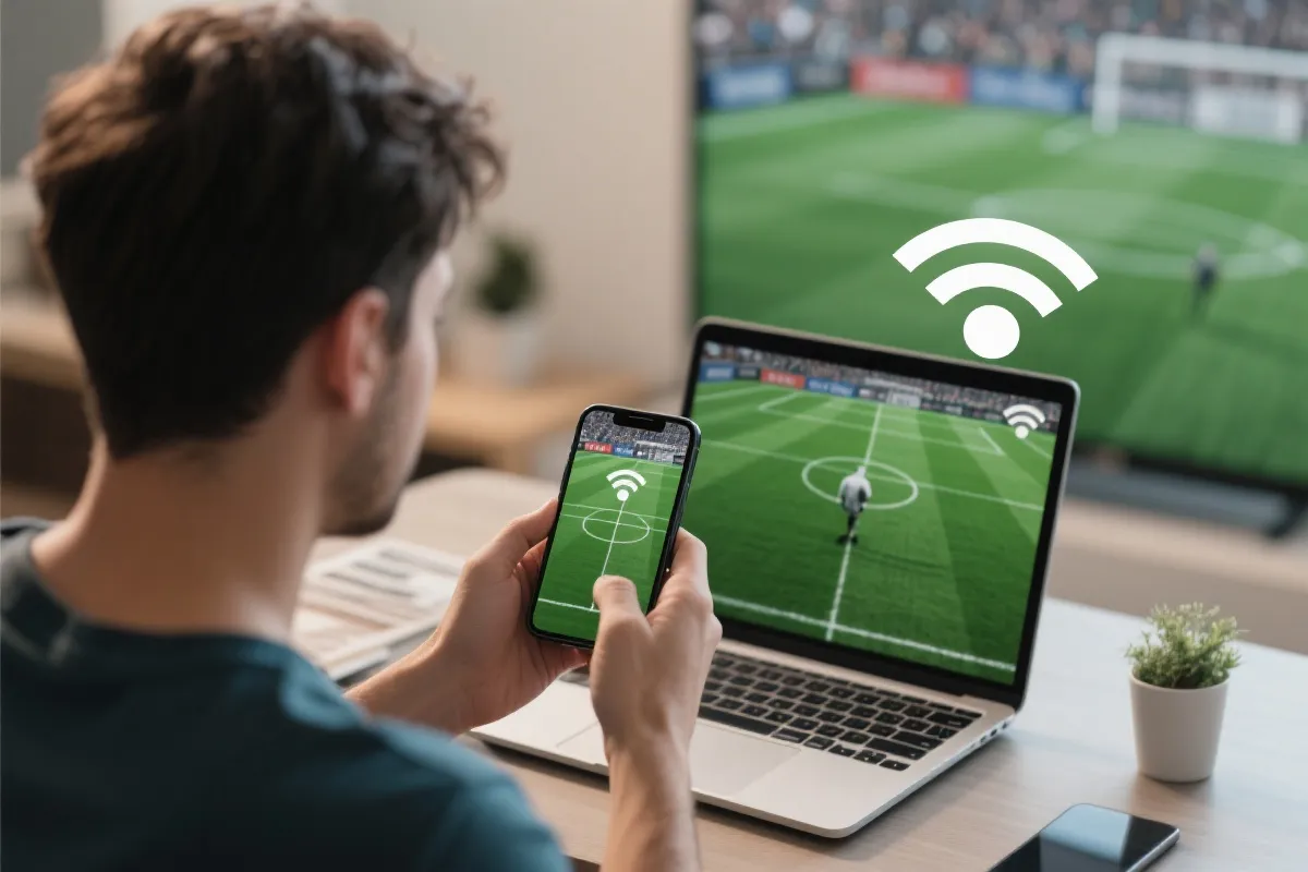 多设备观看世界杯直播：手机与电脑的稳定播放体验示意
